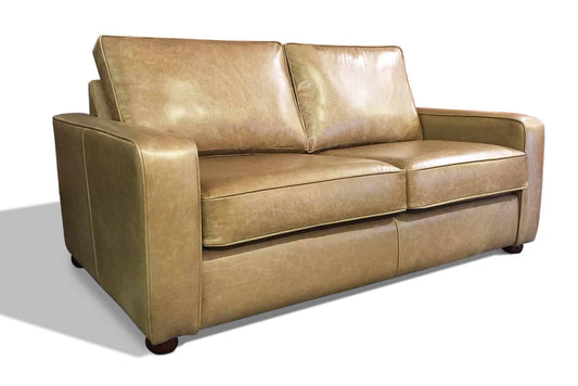 Chesham Leather Sofa Sand - 2.5 Seater